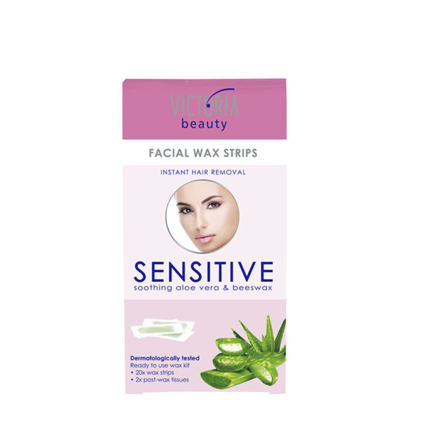 Bandas depilatorias faciales de cera fría (20 Uds.)
