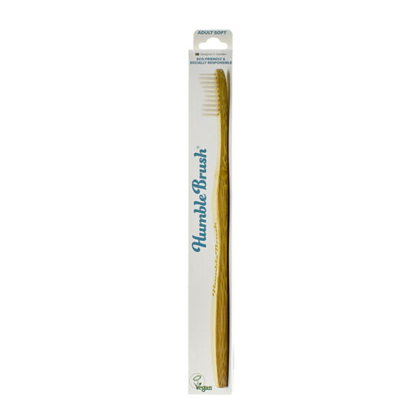 Cepillo de dientes bambú adultos blanco