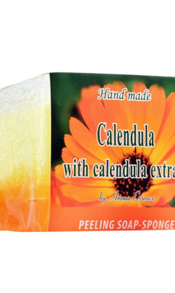 Jabón de Peeling con esponja de caléndula 65 gr.