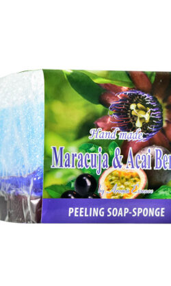 Jabón de Peeling con esponja de maracuyá 65 gr.