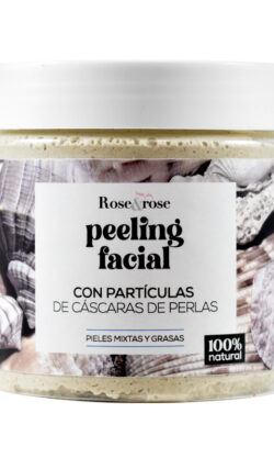 Peeling Facial con Partículas de Cáscara de Perlas.