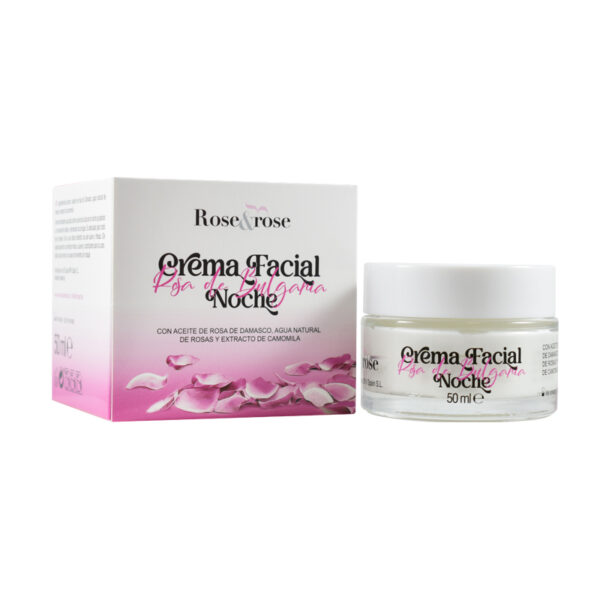 Crema noche con aceite de rosa de Damasco