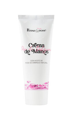 Crema manos con aceite de rosa de Damasco