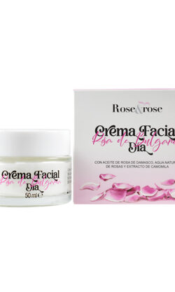 Crema de día con aceite de rosa de Damasco