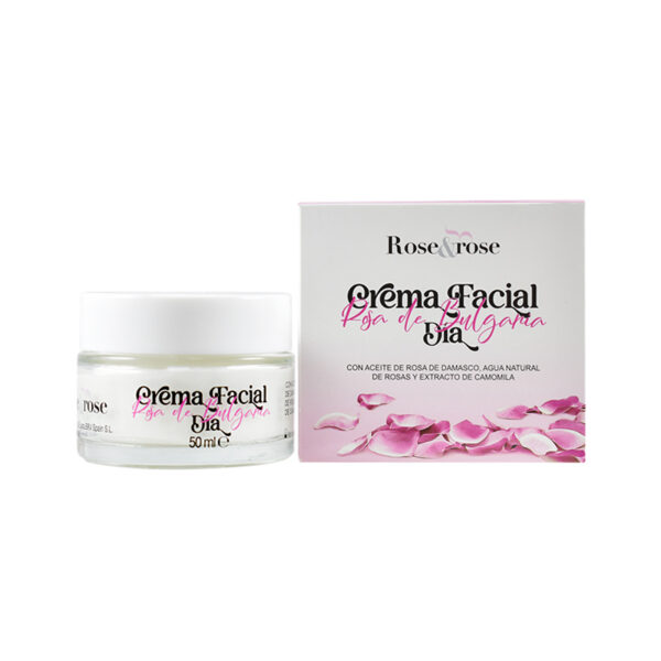 Crema de día con aceite de rosa de Damasco