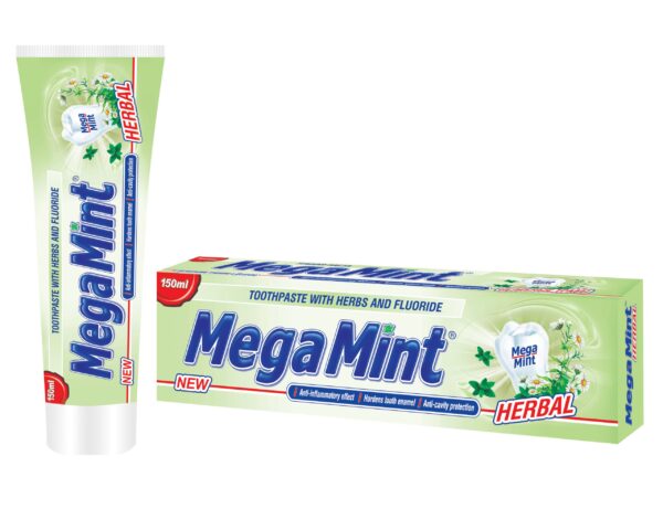 Pasta de dientes MegaMint herbal de 150 ml
