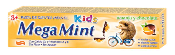 PASTA DE DIENTES INFANTIL AROMA A NARANJA Y CHOCOLATE