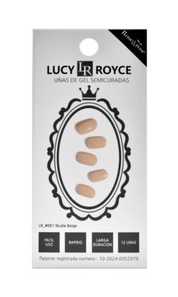 Uñas Semicuradas Coreanas Efecto Gel Color Nude Beige