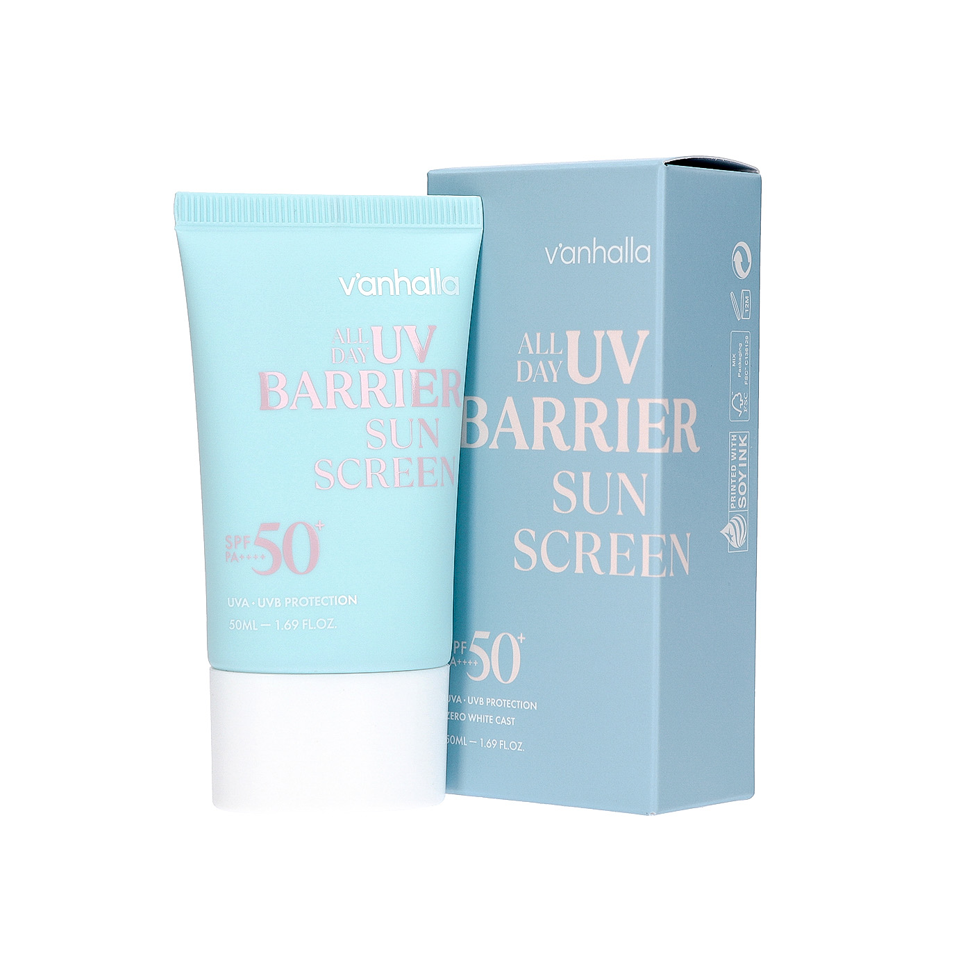 V'anhalla Crema Solar All Day Uv Barrier SPF50+